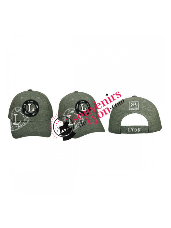 Casquette Lyon Robin Ruth kaki chez Souvenirsdelyon.Com
