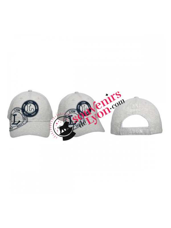 Casquette Lyon Robin Ruth Grise chez Souvenirsdelyon.Com