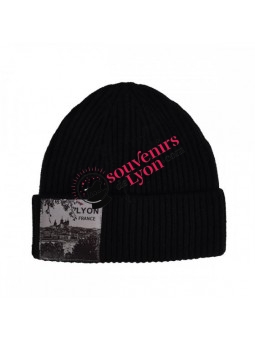 Bonnet Lyon City Robin Ruth noir chez souvenirsdelyon.com