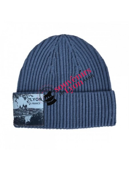 Beanie Lyon City Robin Ruth blue chez souvenirsdelyon.com