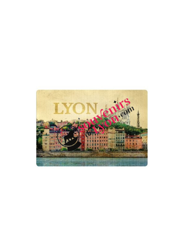 Magnet Lyon rétro époxy
