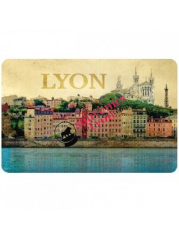 Retro Lyon placemat at souvenirsdelyon.com