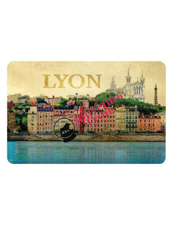 Retro Lyon placemat at souvenirsdelyon.com