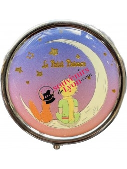 Boîte à pilule Le Petit Prince et le renard sur la lune chez souvenirsdelyon.com