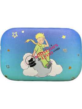 Mini étui de voyage Le Petit Prince sur les nuages chez souvenirsdelyon.com
