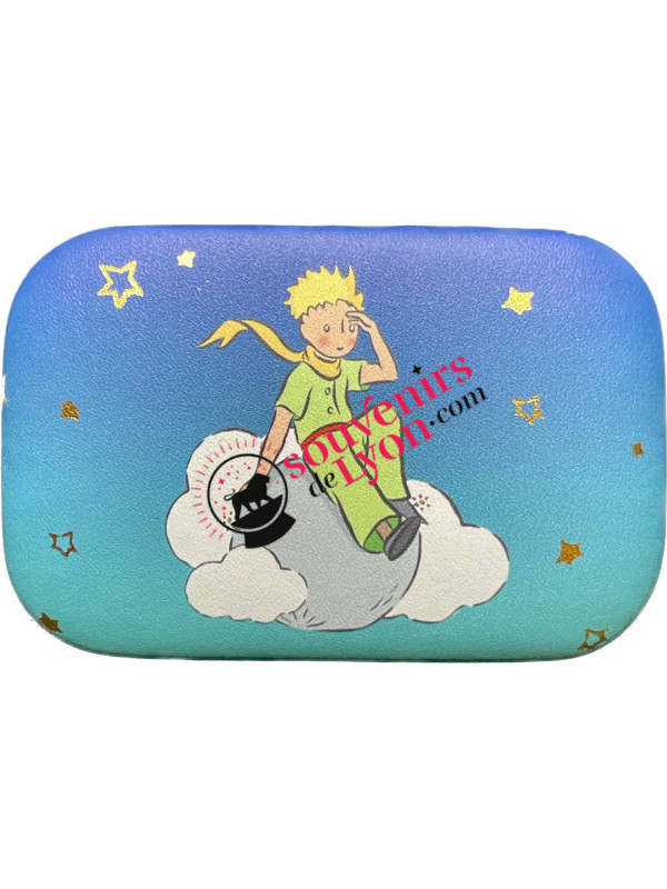 Mini étui de voyage Le Petit Prince sur les nuages chez souvenirsdelyon.com