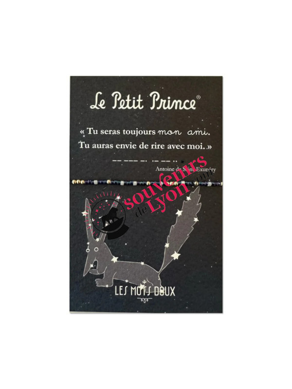 The Little Prince Bracelet Morse Code my friend at Souvenirsdelyon.Com