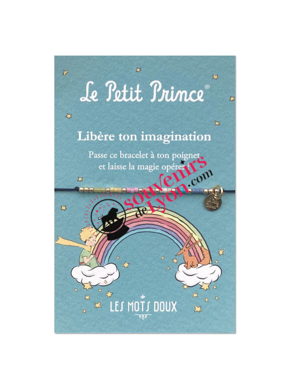 The Little Prince Bracelet Morse Code rainbow at Souvenirsdelyon.Com