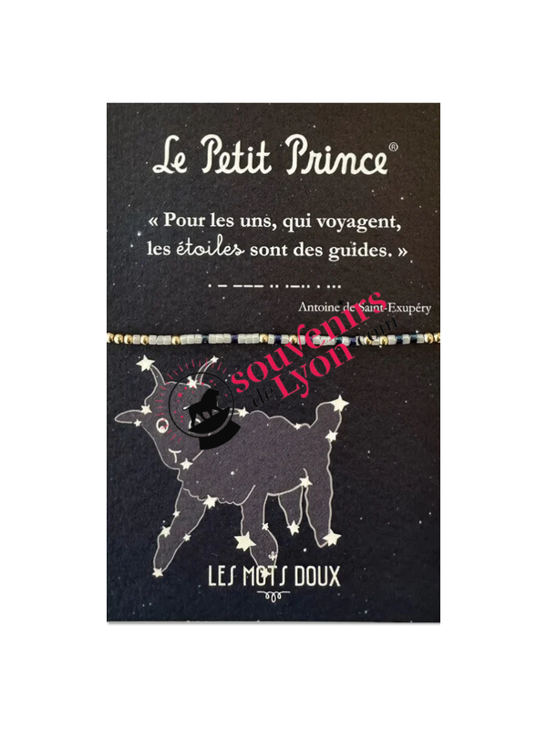 Bracelet Le Petit Prince Code Morse étoiles chez Souvenirsdelyon.Com