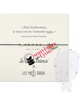 Bracelet Le Petit Prince Code Morse rire chez Souvenirsdelyon.Com