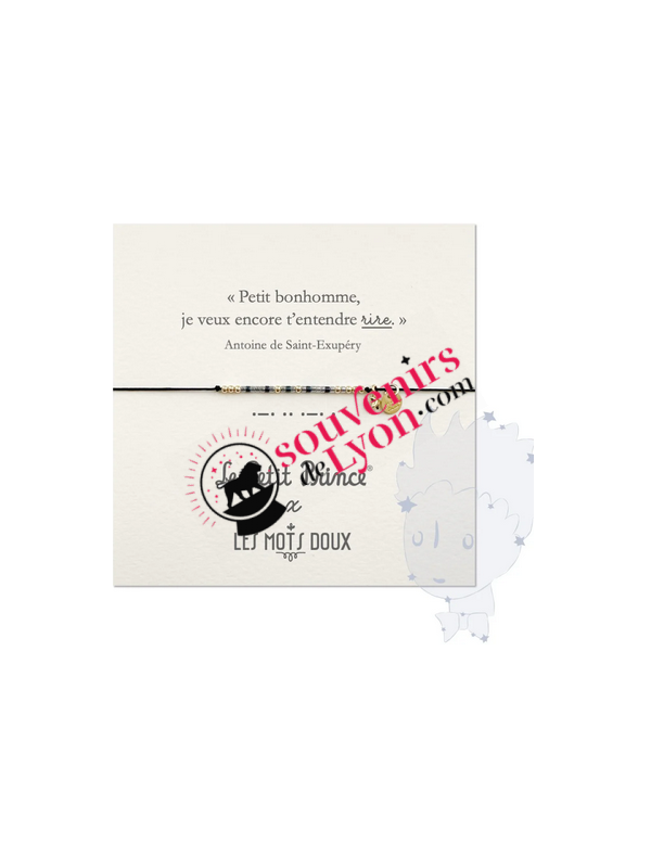 Bracelet Le Petit Prince Code Morse rire chez Souvenirsdelyon.Com