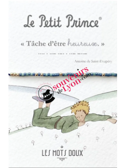 Bracelet Le Petit Prince Code Morse heureux chez Souvenirsdelyon.Com