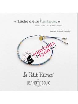 The Little Prince Bracelet Morse Code happy at Souvenirsdelyon.Com
