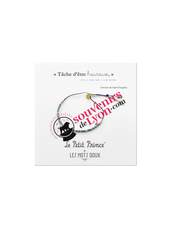 The Little Prince Bracelet Morse Code happy at Souvenirsdelyon.Com