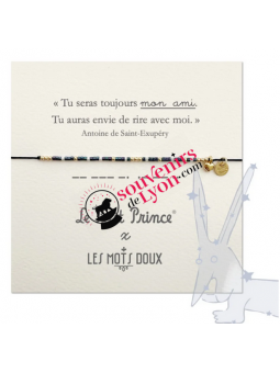 Bracelet Le Petit Prince Code Morse mon ami 1 chez Souvenirsdelyon.Com