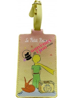 Etiquette à bagage Le Petit Prince écharpe et valise chez Souvenirsdelyon.Com