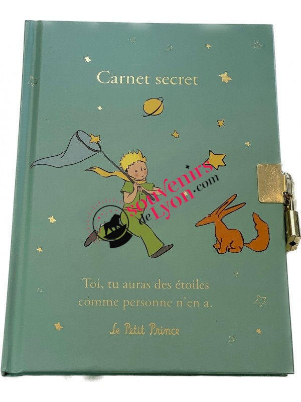 Carnet secret A5 Le Petit Prince étoiles  chez Souvenirsdelyon.Com