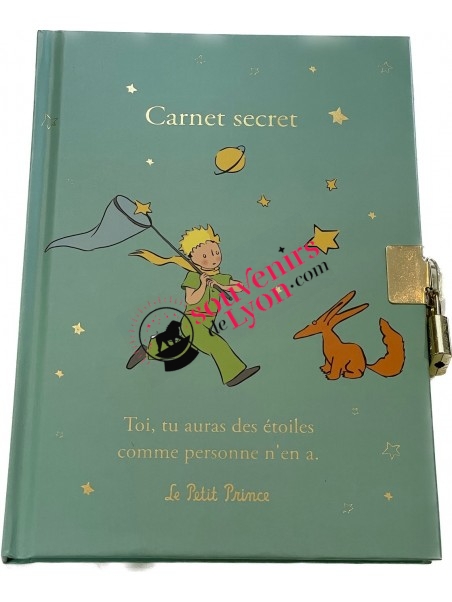 Carnet secret A5 Le Petit Prince étoiles  chez Souvenirsdelyon.Com