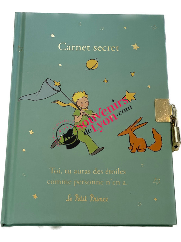 Carnet secret A5 Le Petit Prince étoiles  chez Souvenirsdelyon.Com