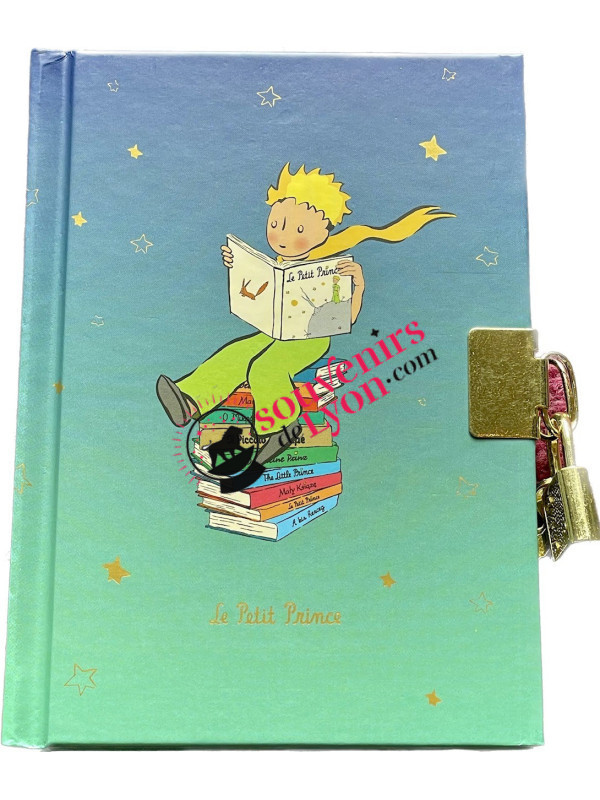Carnet secret Le Petit Prince A6 bleu chez Souvenirsdelyon.Com