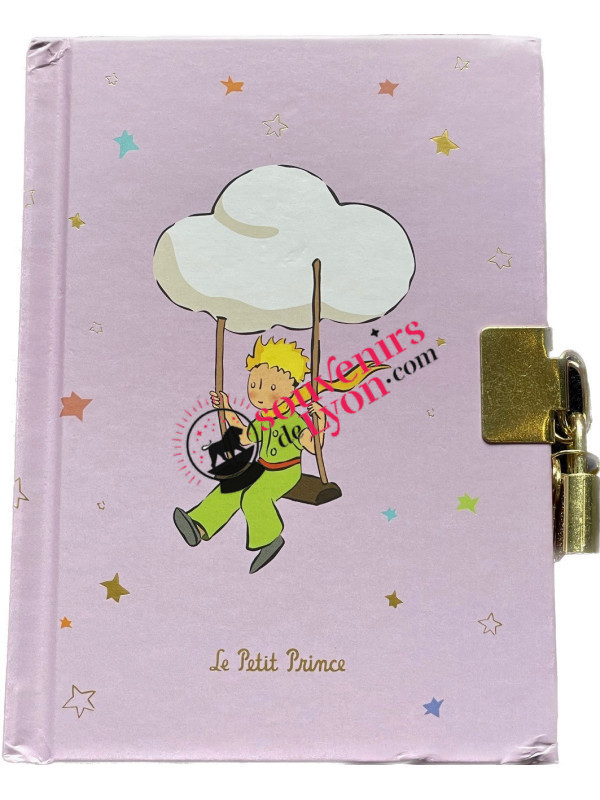 Carnet secret Le Petit Prince A6 mauve chez Souvenirsdelyon.Com