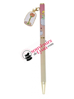 The Little Prince Rose Keychain Pen at Souvenirsdelyon.Com