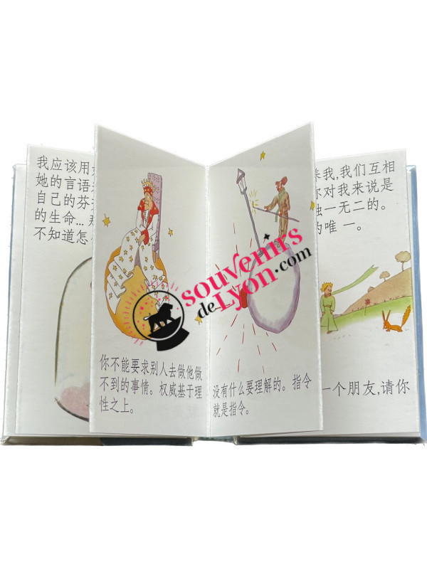 Magnet le Petit Prince livre mandarin 2 chez Souvenirsdelyon.Com
