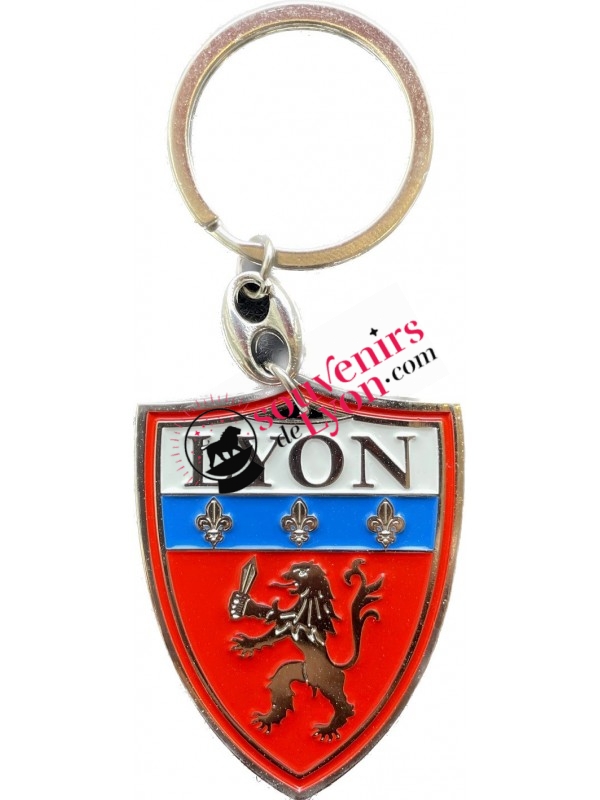 Porte-clés blason Lyon chez Souvenirsdelyon.Com