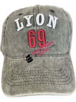 Casquette Lyon 69 noire chez Souvenirsdelyon.Com