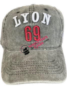 Casquette Lyon 69 noire chez Souvenirsdelyon.Com