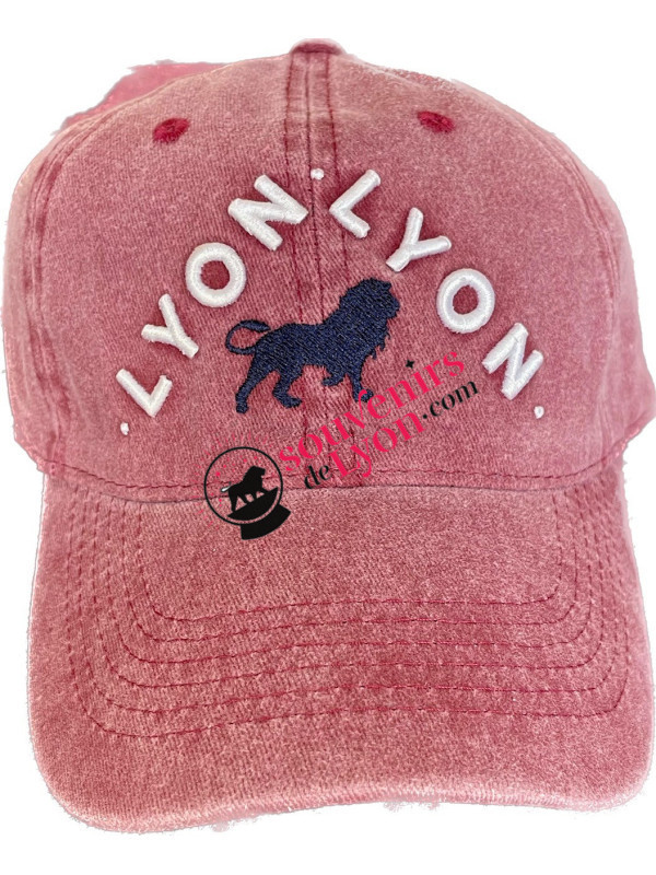 Lyon bordeau Baseball cap at Souvenirsdelyon.Com