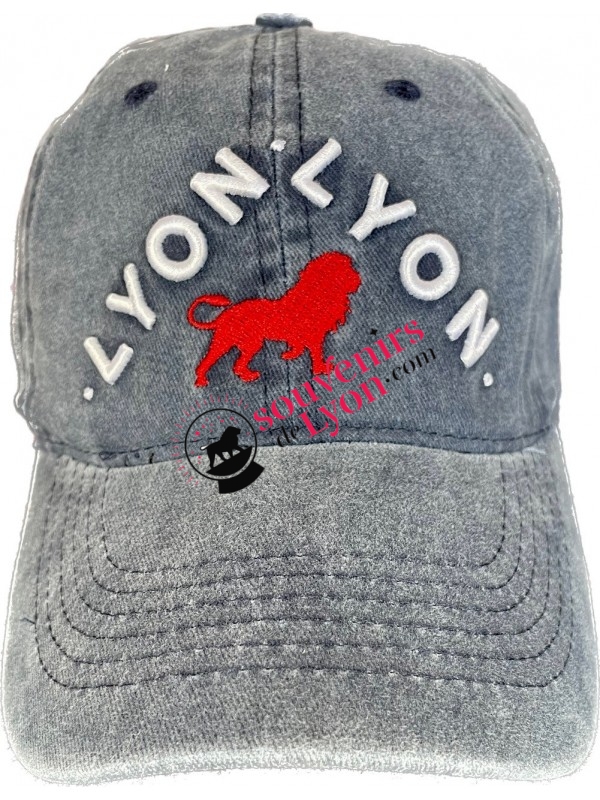 Lyon blue baseball cap at Souvenirsdelyon.Com