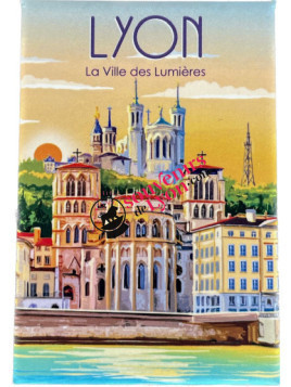 Magnet Lyon poster Lyon at Souvenirsdelyon.Com