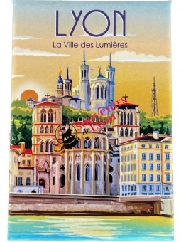 Magnet Lyon poster Lyon at Souvenirsdelyon.Com