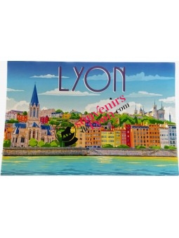 Carte postale poster Lyon Saône chez Souvenirsdelyon.Com