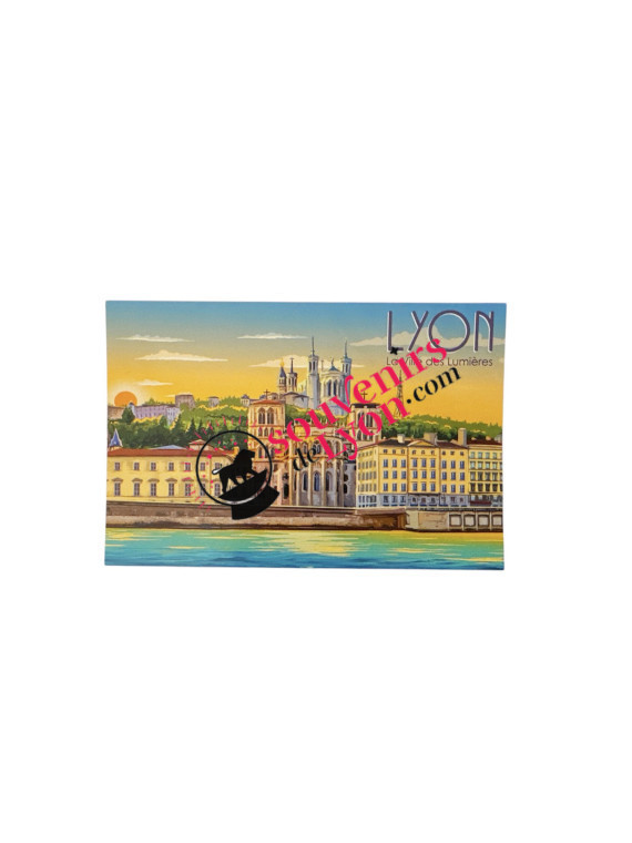 Postcard poster Lyon on Souvenirsdelyon.com