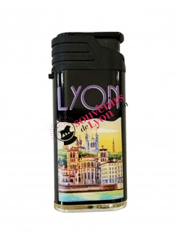 Briquet tempête Lyon poster chez Souvenirsdelyon.Com