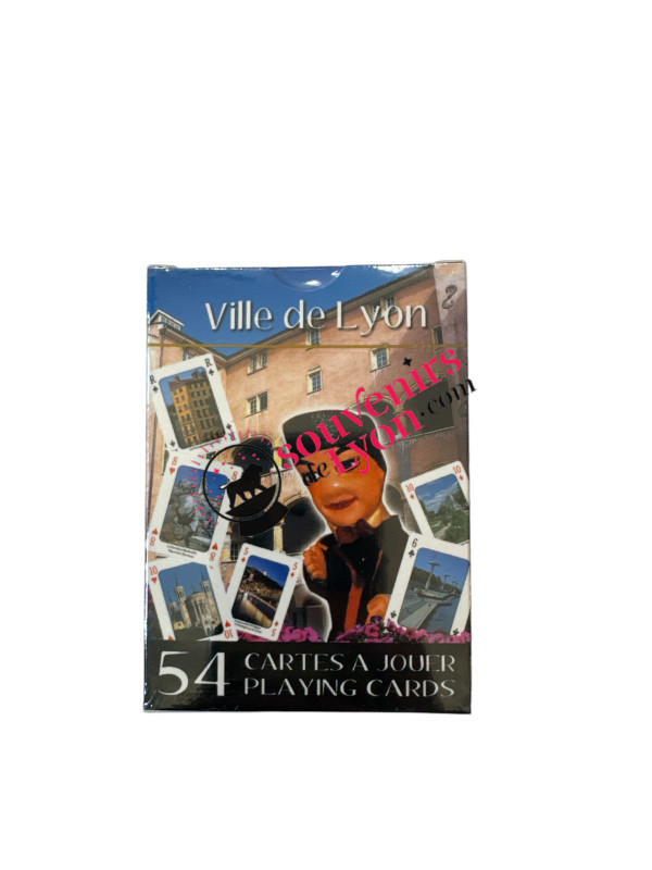 Jeu de cartes monuments Lyon chez Souvenirsdelyon.Com