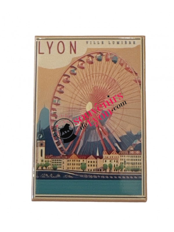 Magnet Lyon Grande Roue chez souvenirsdelyon.com