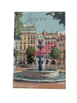 Lyon Jacobins Square magnet at Souvenirsdelyon.Com