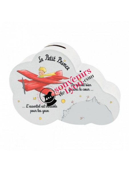 Piggy bank the Little Prince airplane cloud Souvenirsdelyon.com