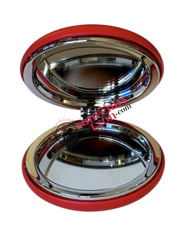 Lyon pocket mirror Red 3 at Souvenirsdelyon.Com