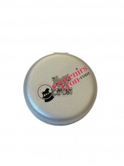 Miroir de poche Lyon Blanc 2 chez Souvenirsdelyon.Com