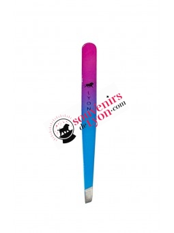Pinces à épiler Lyon mauve/bleu 1 chez Souvenirsdelyon.Com