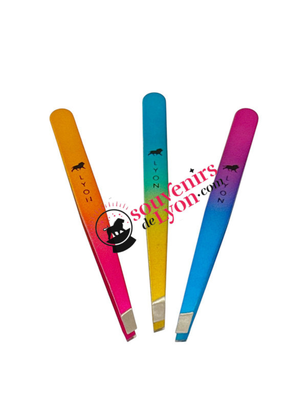 Tweezers Lyon Gold/Fuchsia 3 at Souvenirsdelyon.Com