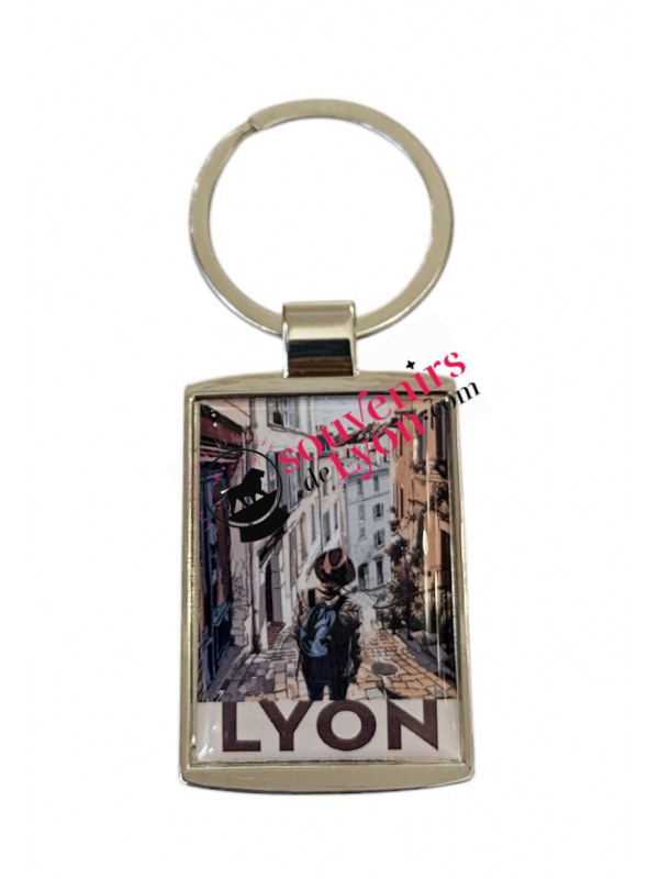 Porte-clés Lyon Pentes de la Croix-Rousse chez Souvenirsdelyon.com