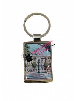 Lyon Jacobins Square key ring at Souvenirsdelyon.com