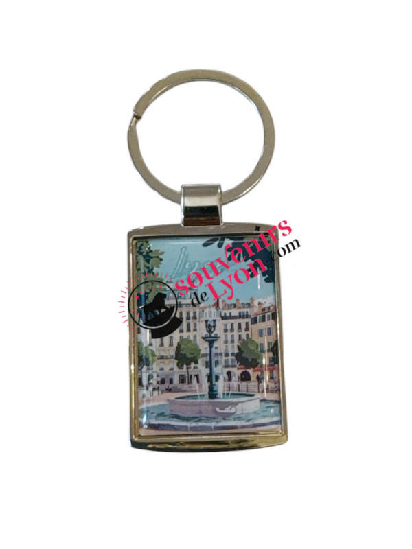Lyon Jacobins Square key ring at Souvenirsdelyon.com