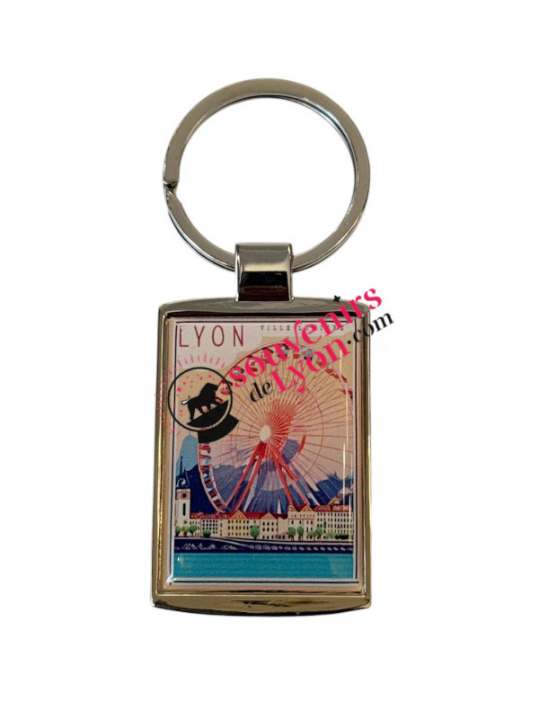 Porte-clés Lyon Grande Roue chez Souvenirsdelyon.com