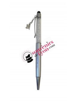 Touch Ball Pen Lyon Charm Silver 1 on souvenirsdelyon.com